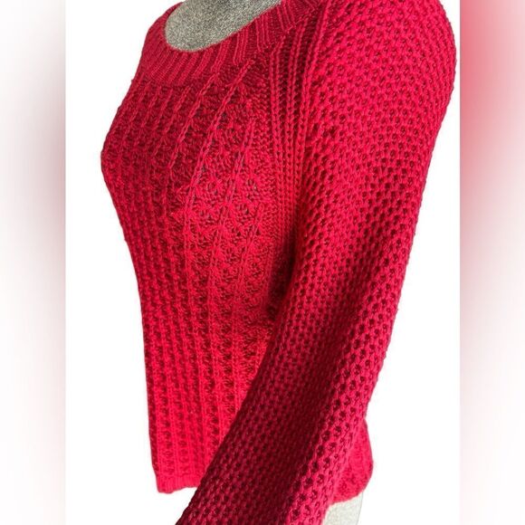 Calvin Klein Jeans Ladies Crewneck Sweater Red - Picture 5 of 13